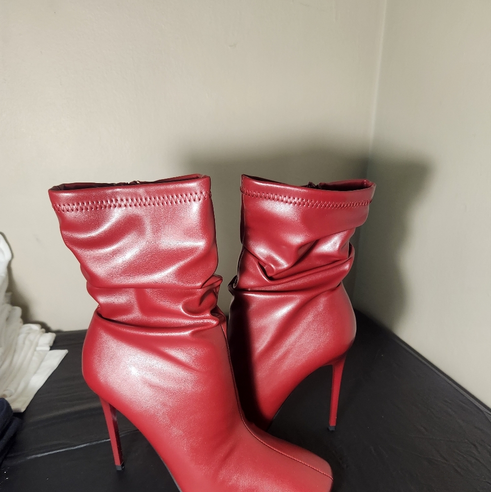 Brand New Guilt Trip Booties | Size 8.5 | Burgundy Heels